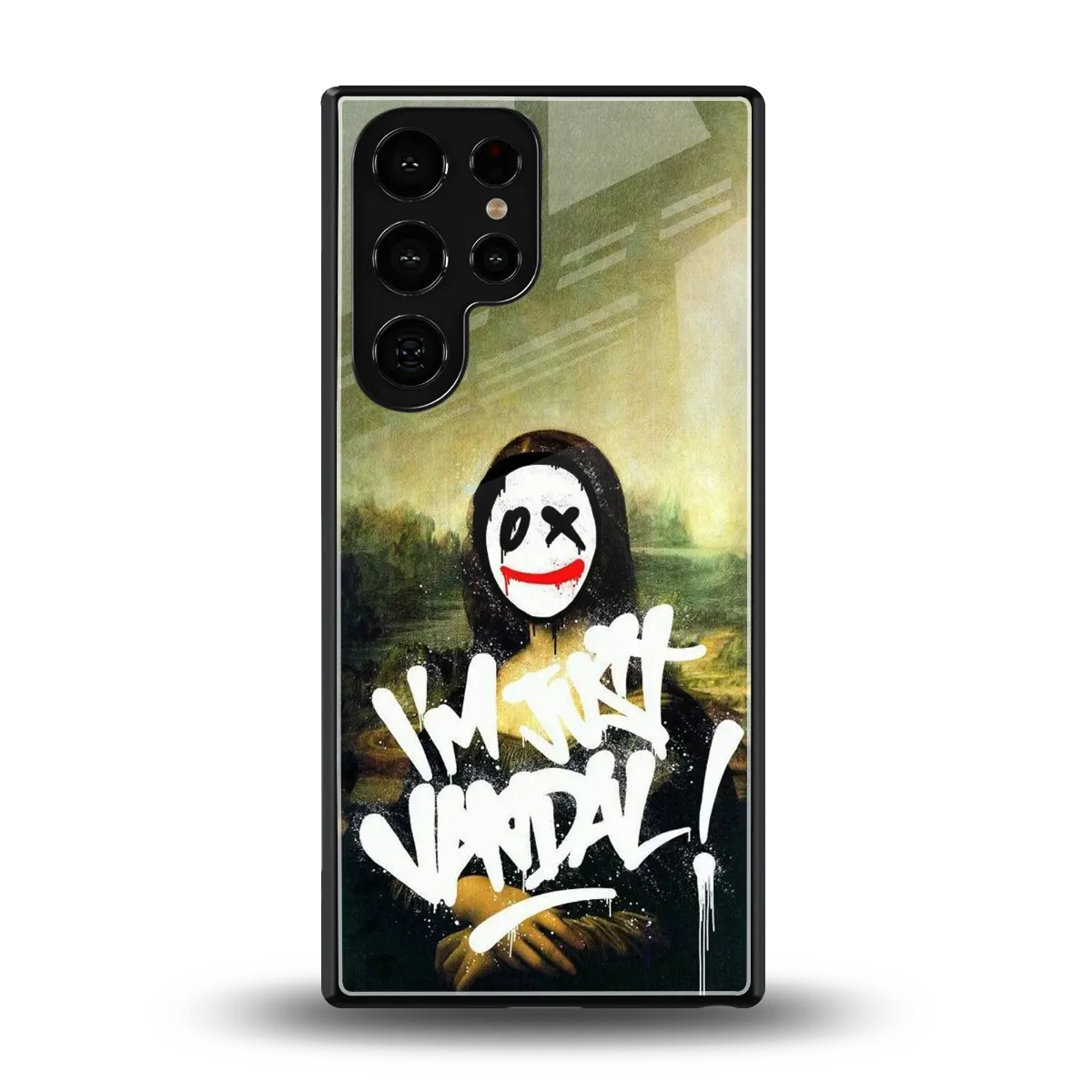 Joker Lisa back phone cover | glass case for samsung galaxy s25 ultra