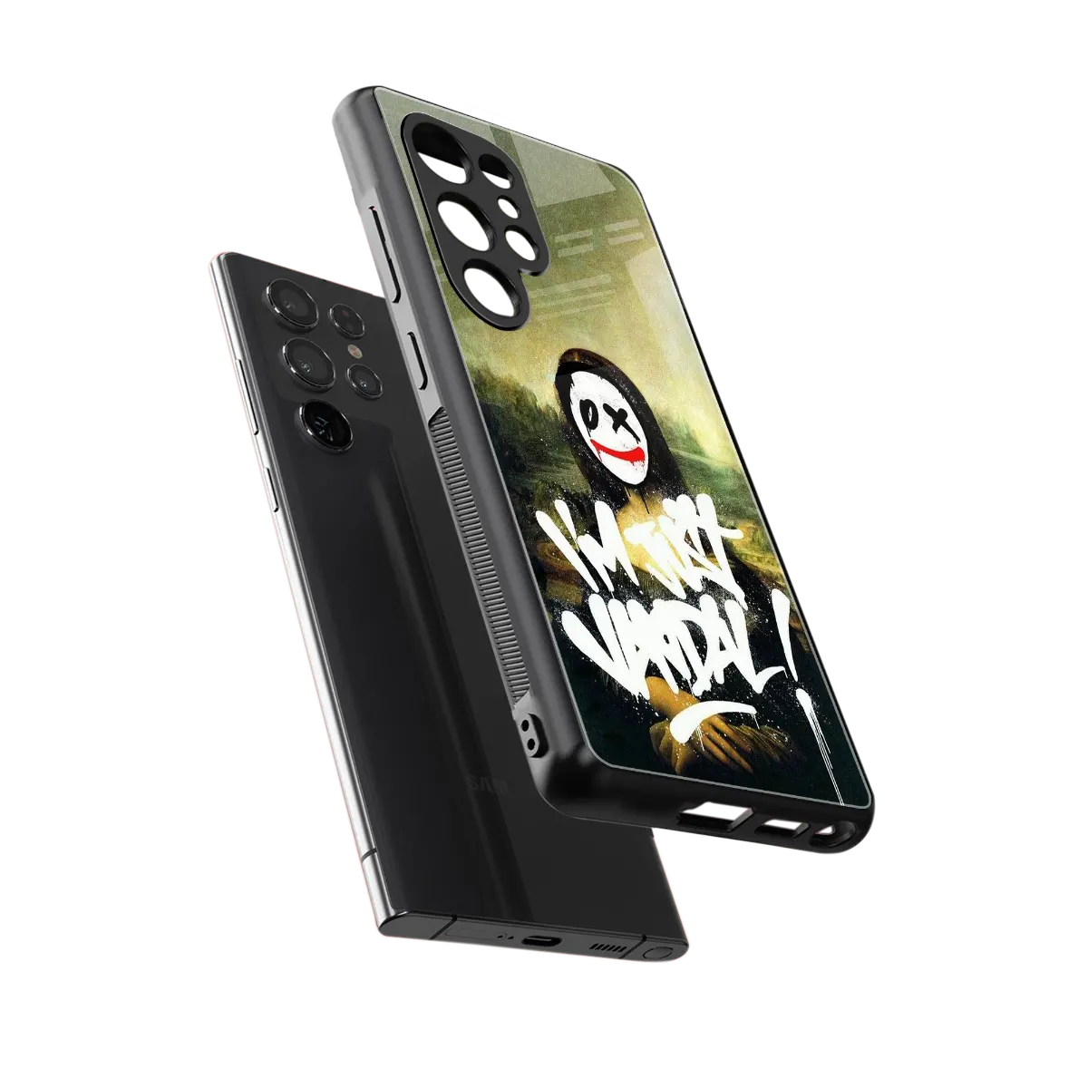 Joker Lisa sleek samsung galaxy s25 ultra cover with tempered glass back and TPU edges