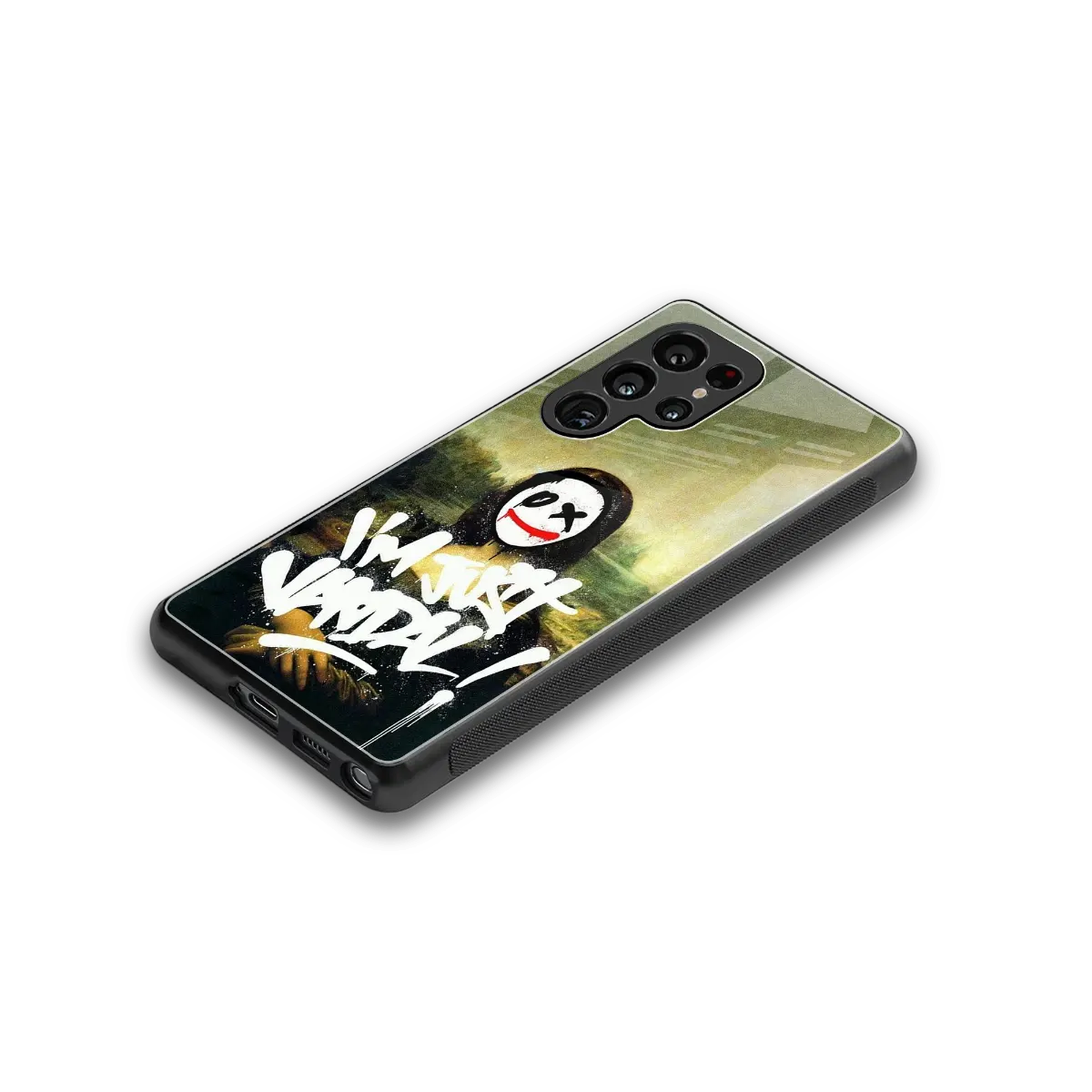 Joker Lisa stylish phone case for samsung galaxy s25 ultra | glossy glass and slim fit