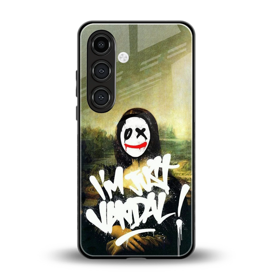 Joker Lisa back phone cover | glass case for samsung galaxy s24 plus