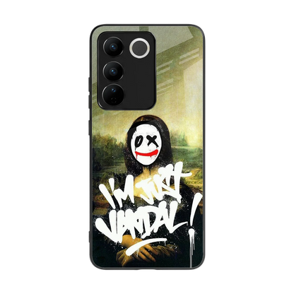 Joker Lisa back phone cover | glass case for vivo v27 5g