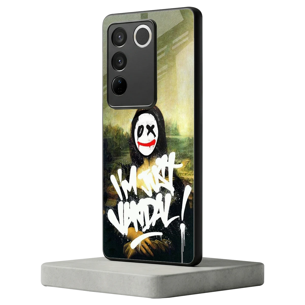 Joker Lisa vivo v27 5g mobile cover | shockproof glass phone case