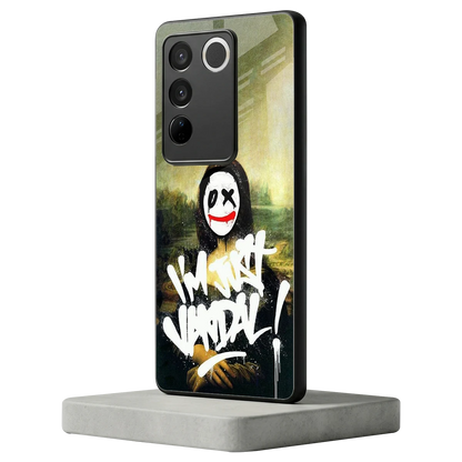 Joker Lisa vivo v27 5g mobile cover | shockproof glass phone case