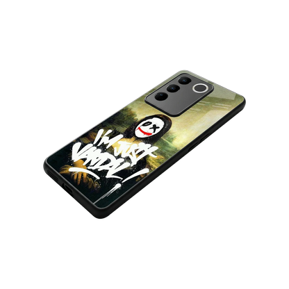 Joker Lisa stylish phone case for vivo v27 5g | glossy glass and slim fit
