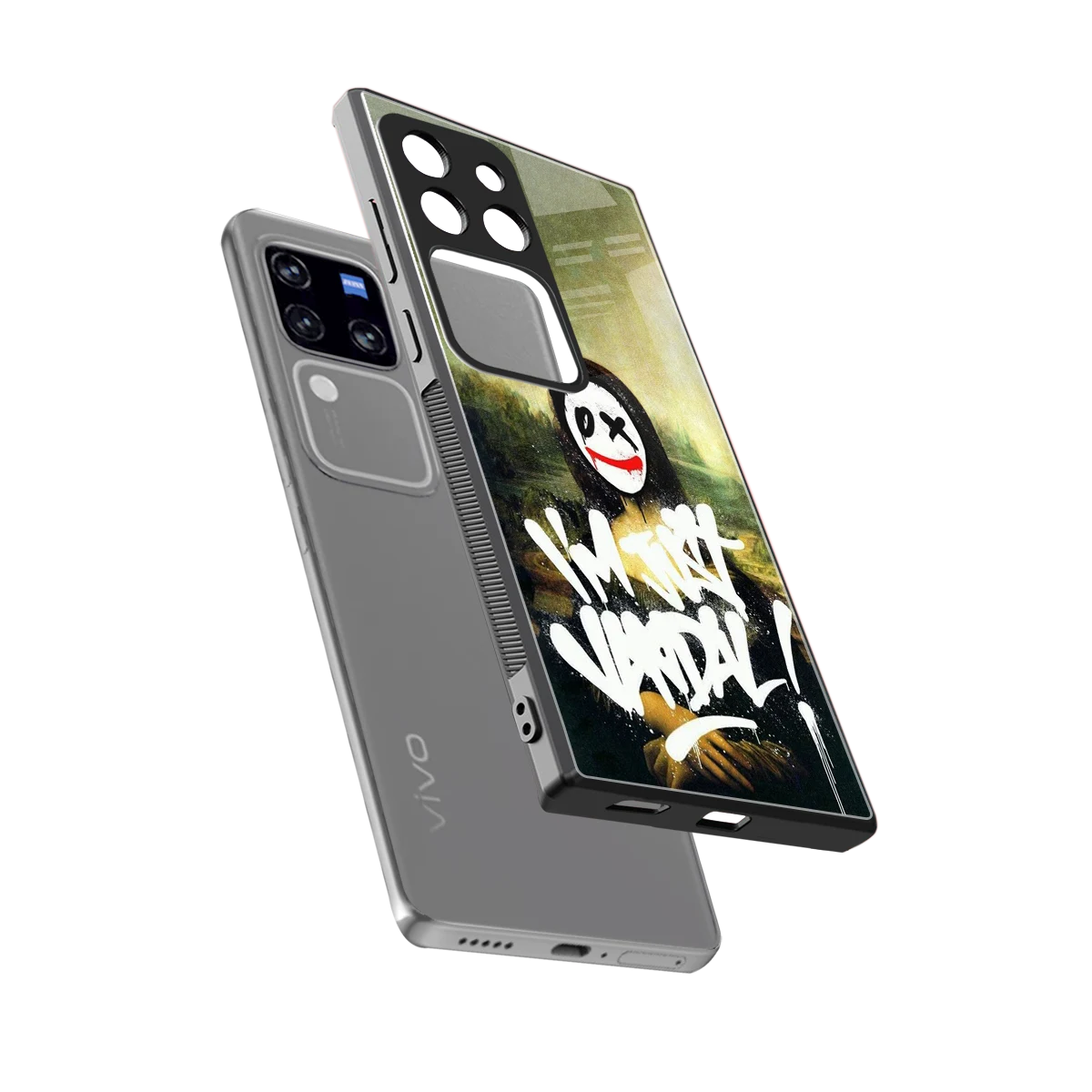 Joker Lisa sleekvivo v30 pro cover with tempered glass back and TPU edges