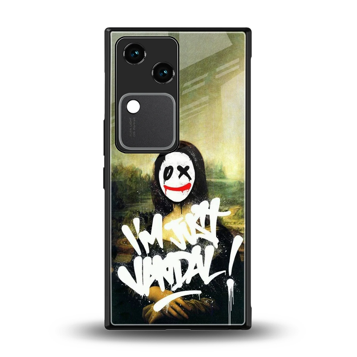 Joker Lisa back phone cover | glass case for vivo v30