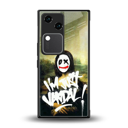 Joker Lisa back phone cover | glass case for vivo v30