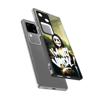 Joker Lisa sleek vivo v30 cover with tempered glass back and TPU edges