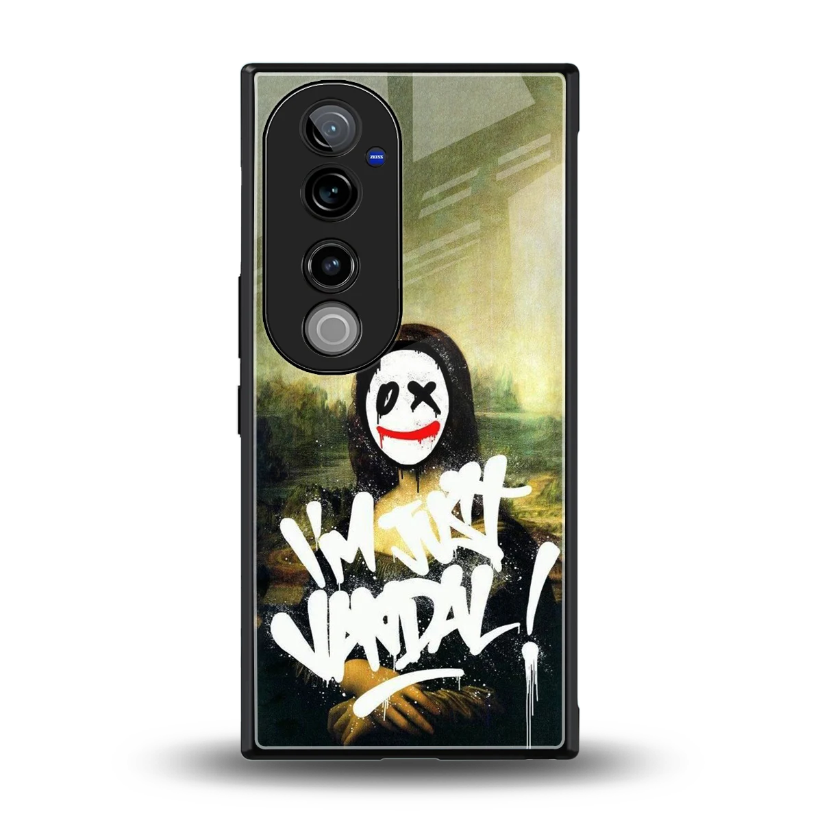 Joker Lisa back phone cover | glass case for vivo v40 pro