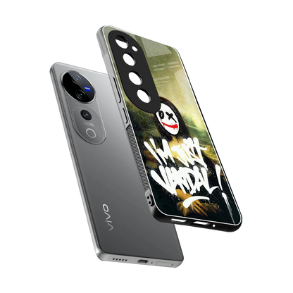 Joker Lisa sleek vivo v40 pro cover with tempered glass back and TPU edges