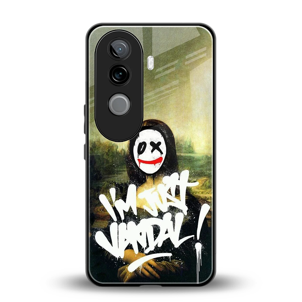 Joker Lisa back phone cover | glass case for vivo v40e