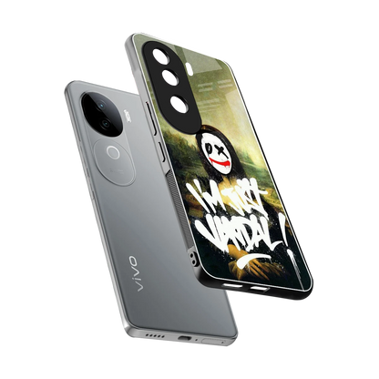 Joker Lisa sleek vivo v40e cover with tempered glass back and TPU edges