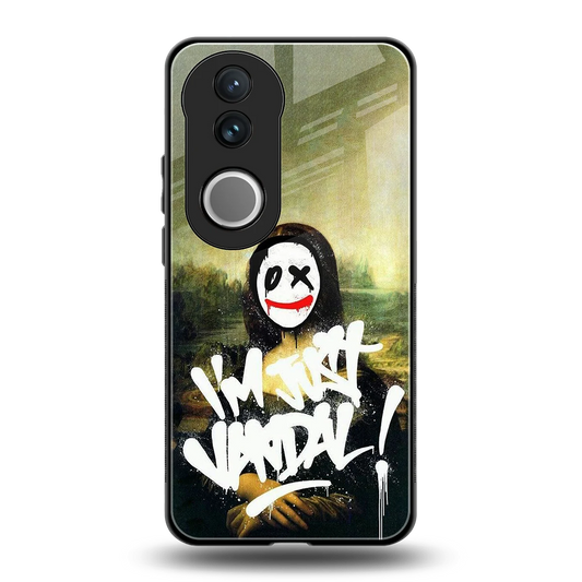 Joker Lisa back phone cover | glass case for vivo v50