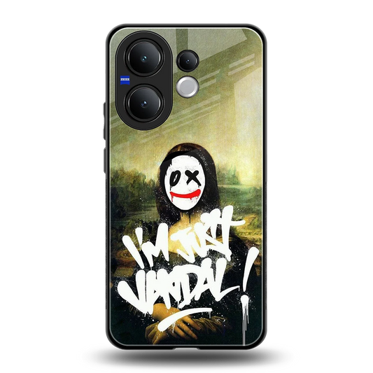 Joker Lisa back phone cover | glass case for vivo v60