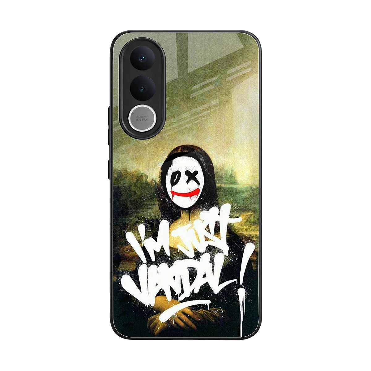 Joker Lisa back phone cover | glass case for vivo v70 fe
