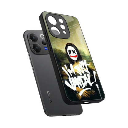 Joker Lisa sleek vivo v70 cover with tempered glass back and TPU edges