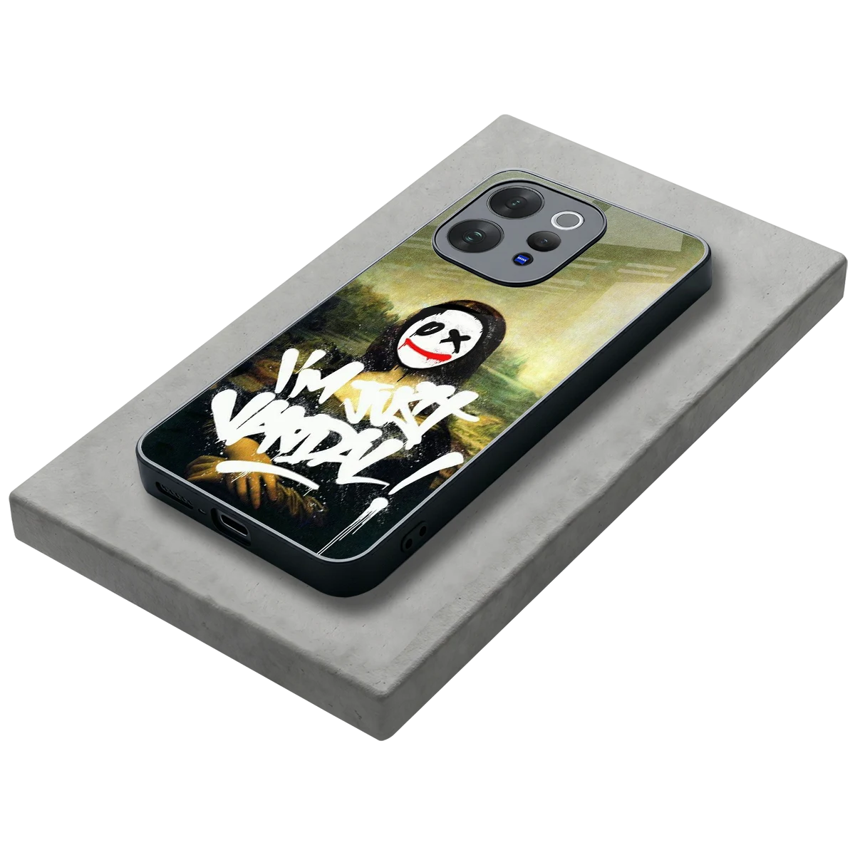Joker Lisa stylish phone case for vivo v70 | glossy glass and slim fit