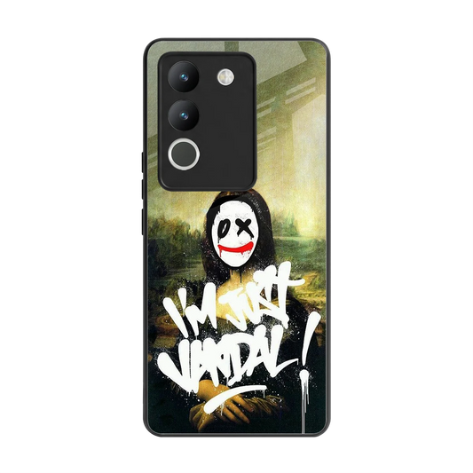 Joker Lisa back phone cover | glass case for vivo y200 5g
