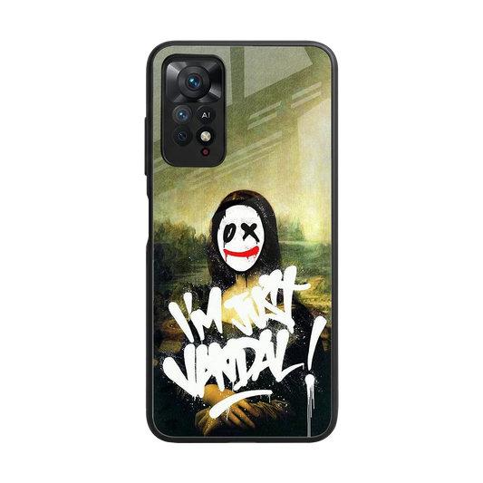 Joker Lisa back phone cover | glass case for redmi note 11 pro