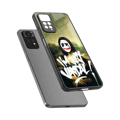 Joker Lisa sleek redmi note 11 pro cover with tempered glass back and TPU edges