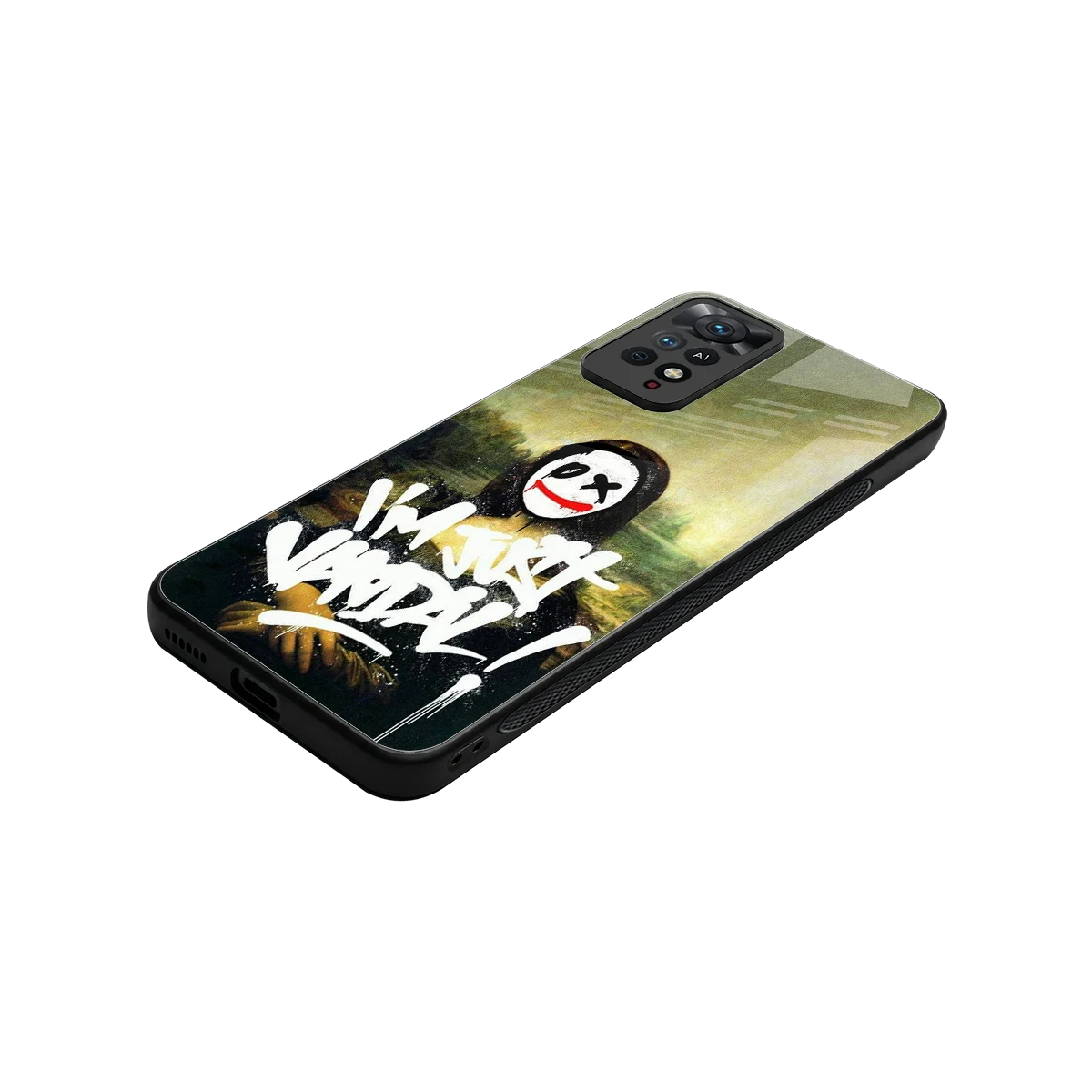 Joker Lisa stylish phone case for redmi note 11 pro | glossy glass and slim fit