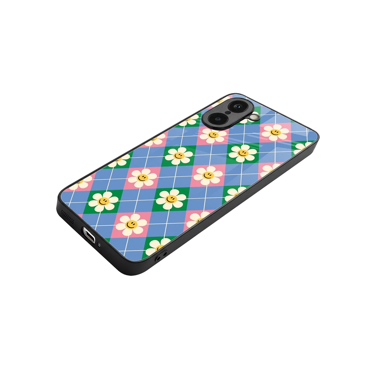 Joy Petals stylish phone case for oneplus nord ce5 5g | glossy glass and slim fit