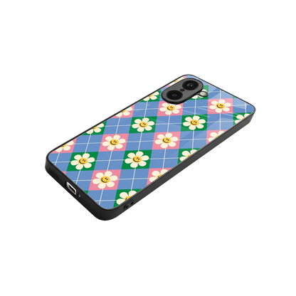 Joy Petals stylish phone case for oneplus nord ce5 5g | glossy glass and slim fit