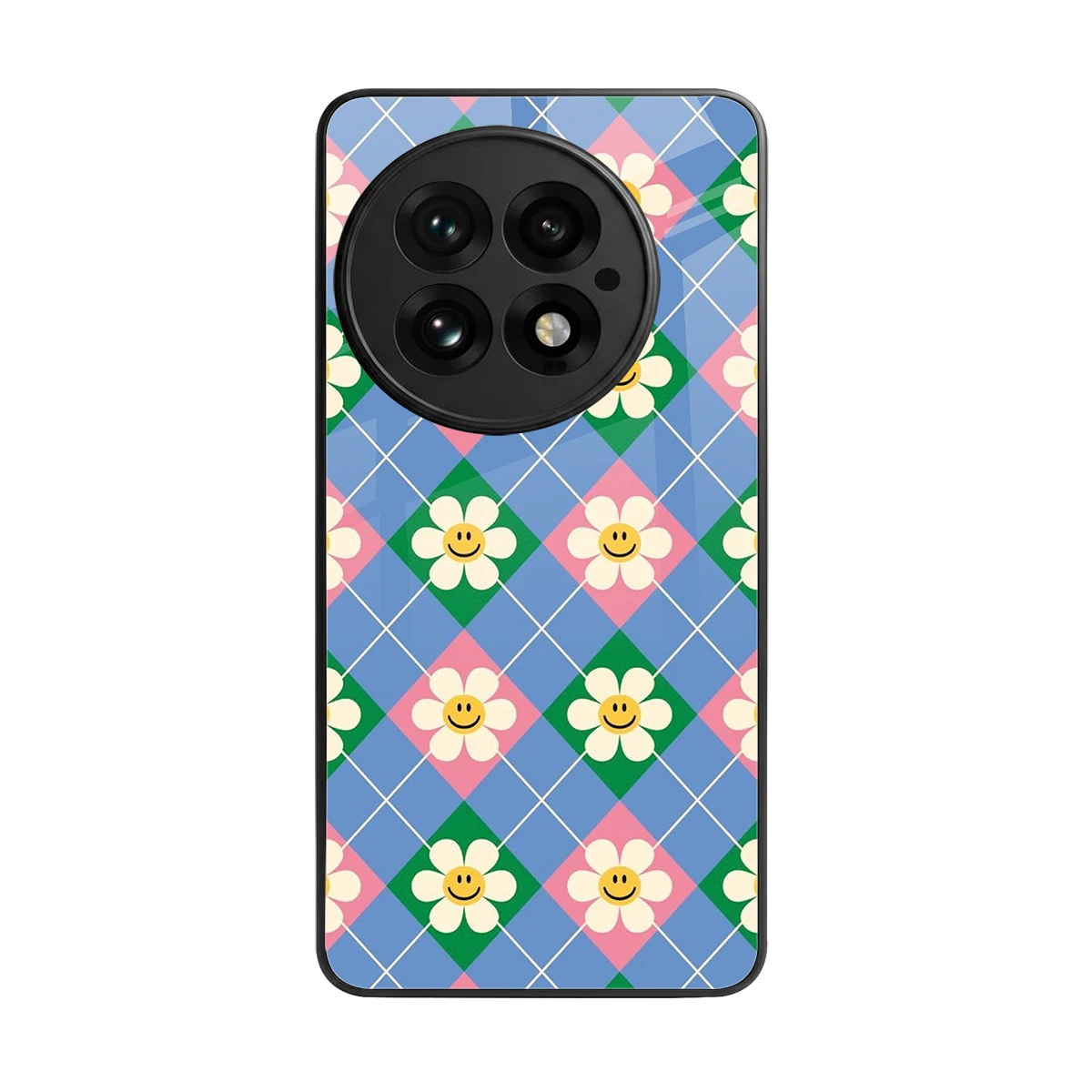 Joy Petals back phone cover | glass case for oneplus 13