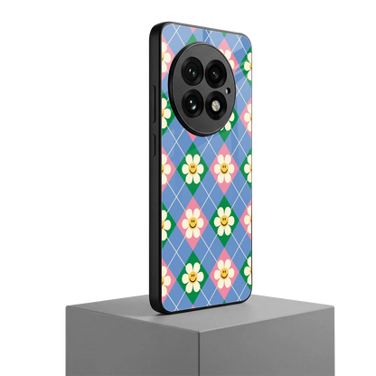 Joy Petals oneplus 13 mobile cover | shockproof glass phone case