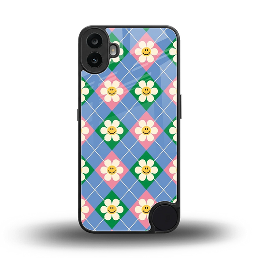 Joy Petals back phone cover | glass case for cmf nothing phone 1