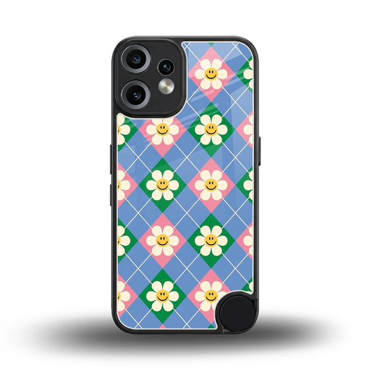 Joy Petals back phone cover | glass case for cmf nothing phone 2 pro