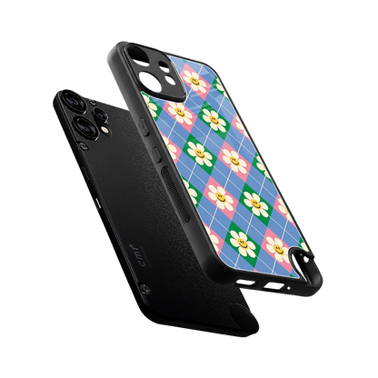 Joy Petals sleek cmf nothing phone 2 pro cover with tempered glass back and TPU edges