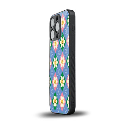 Joy Petals iphone 13 pro mobile cover | shockproof glass phone case
