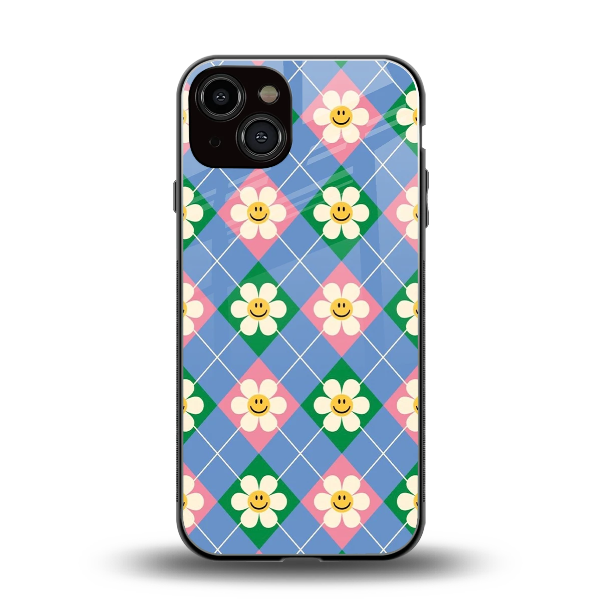 Joy Petals back phone cover | glass case for iphone 14