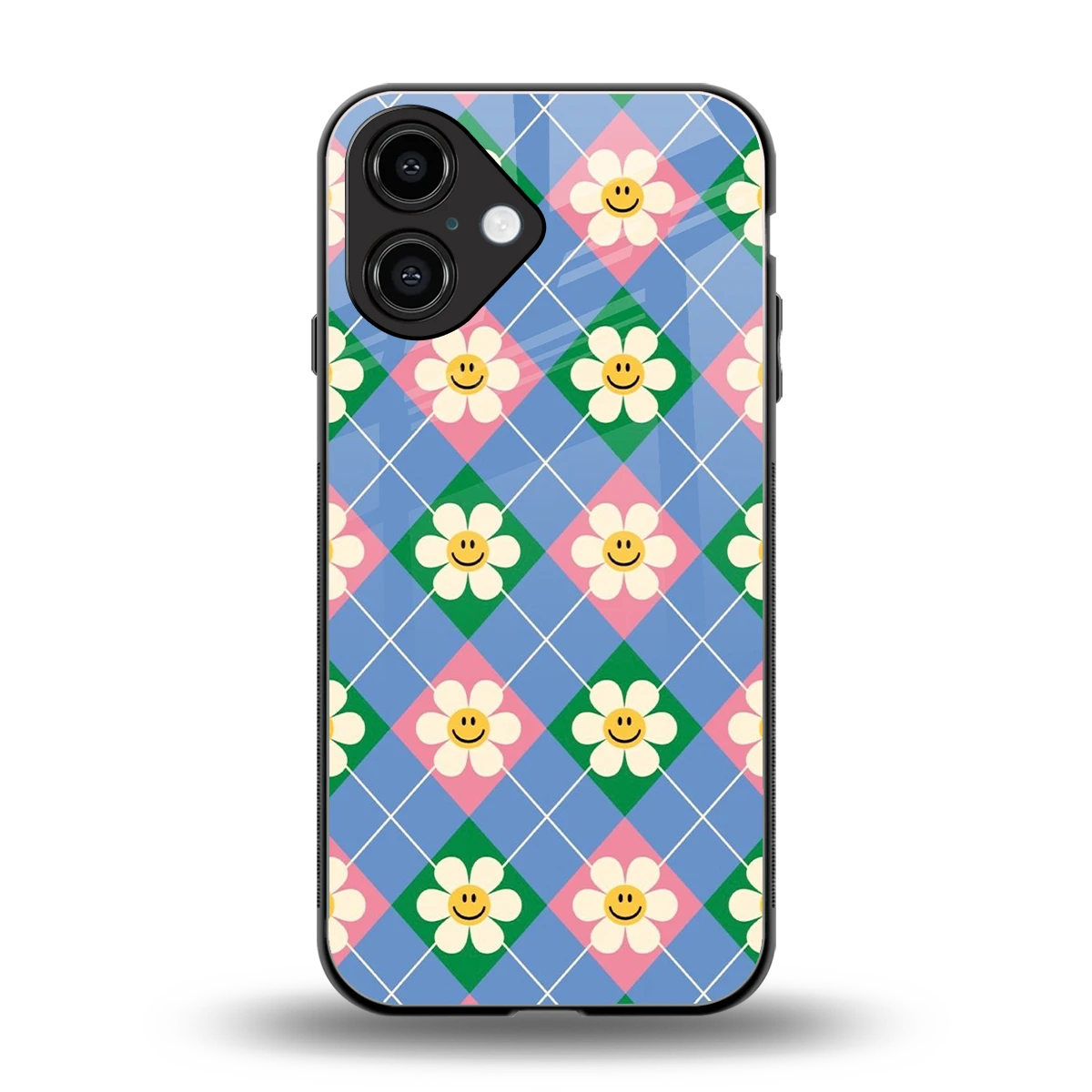 Joy Petals back phone cover | glass case for iphone 16