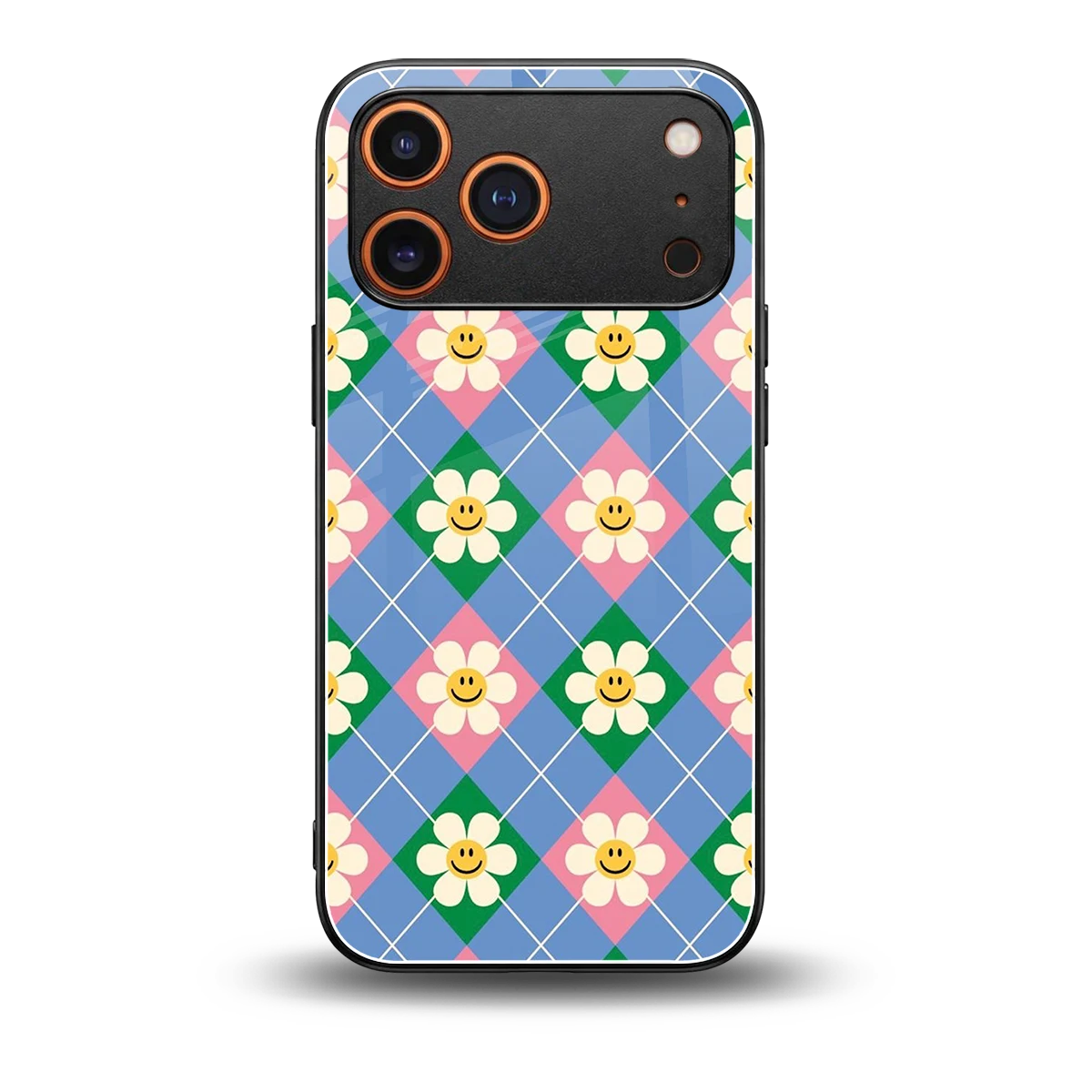 Joy Petals back phone cover | glass case for iphone 17 pro