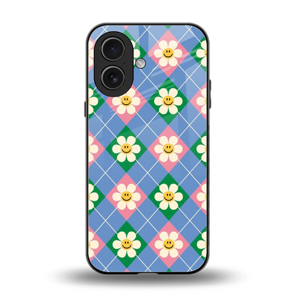 Joy Petals back phone cover | glass case for iphone 17
