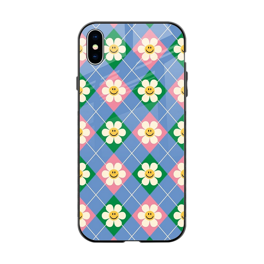 Joy Petals back phone cover | glass case for iphone xs max