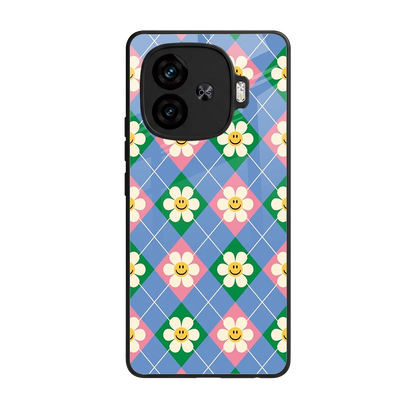 Joy Petals back phone cover | glass case for iqoo neo 10r 5g