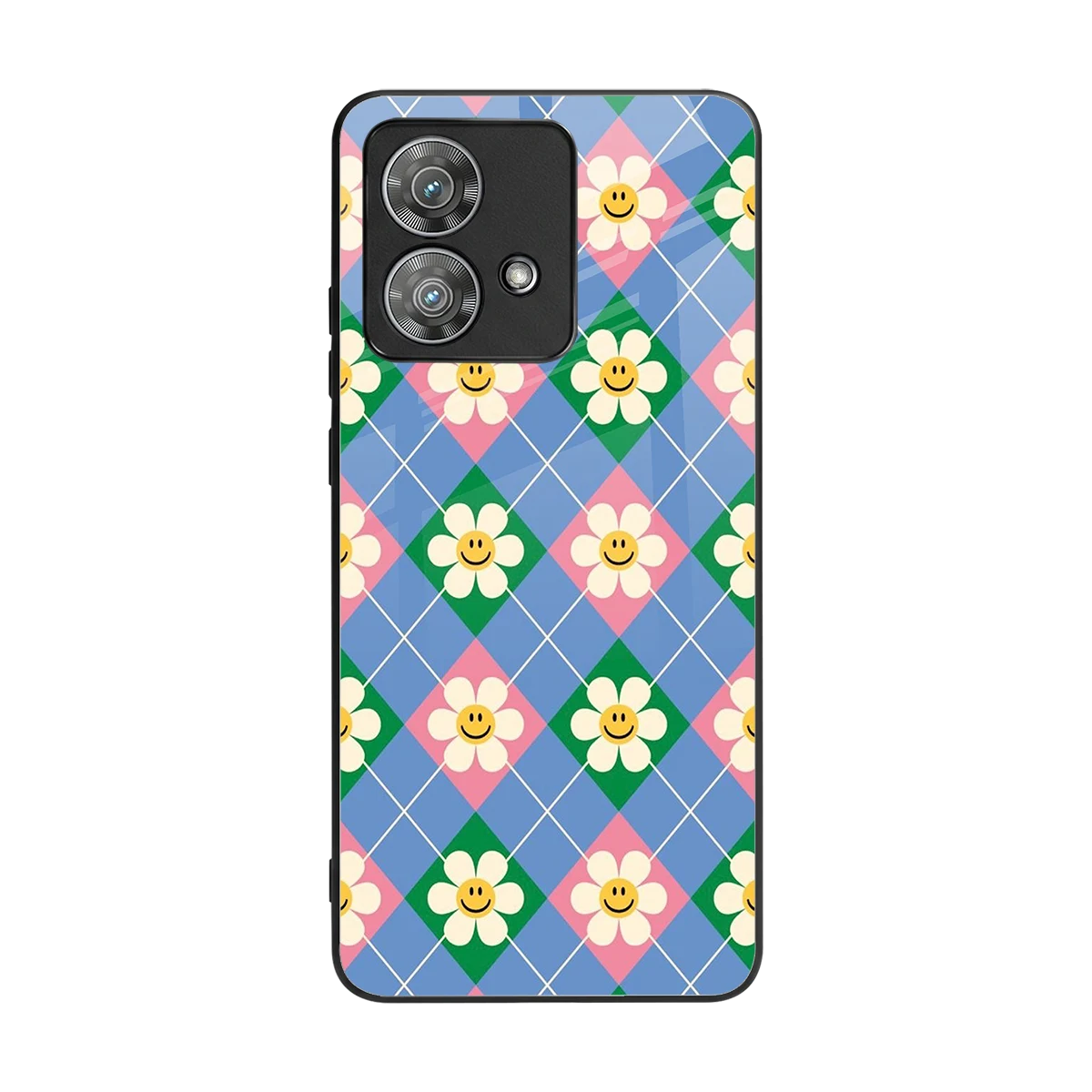 Joy Petals back phone cover | glass case for motorola edge 40 neo 5g
