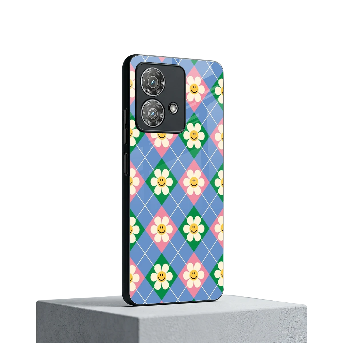 Joy Petals motorola edge 40 neo 5g mobile cover | shockproof glass phone case