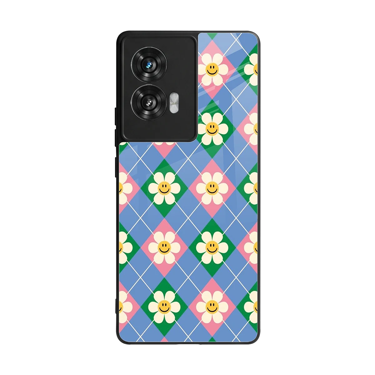 Joy Petals back phone cover | glass case for motorola edge 50 fusion