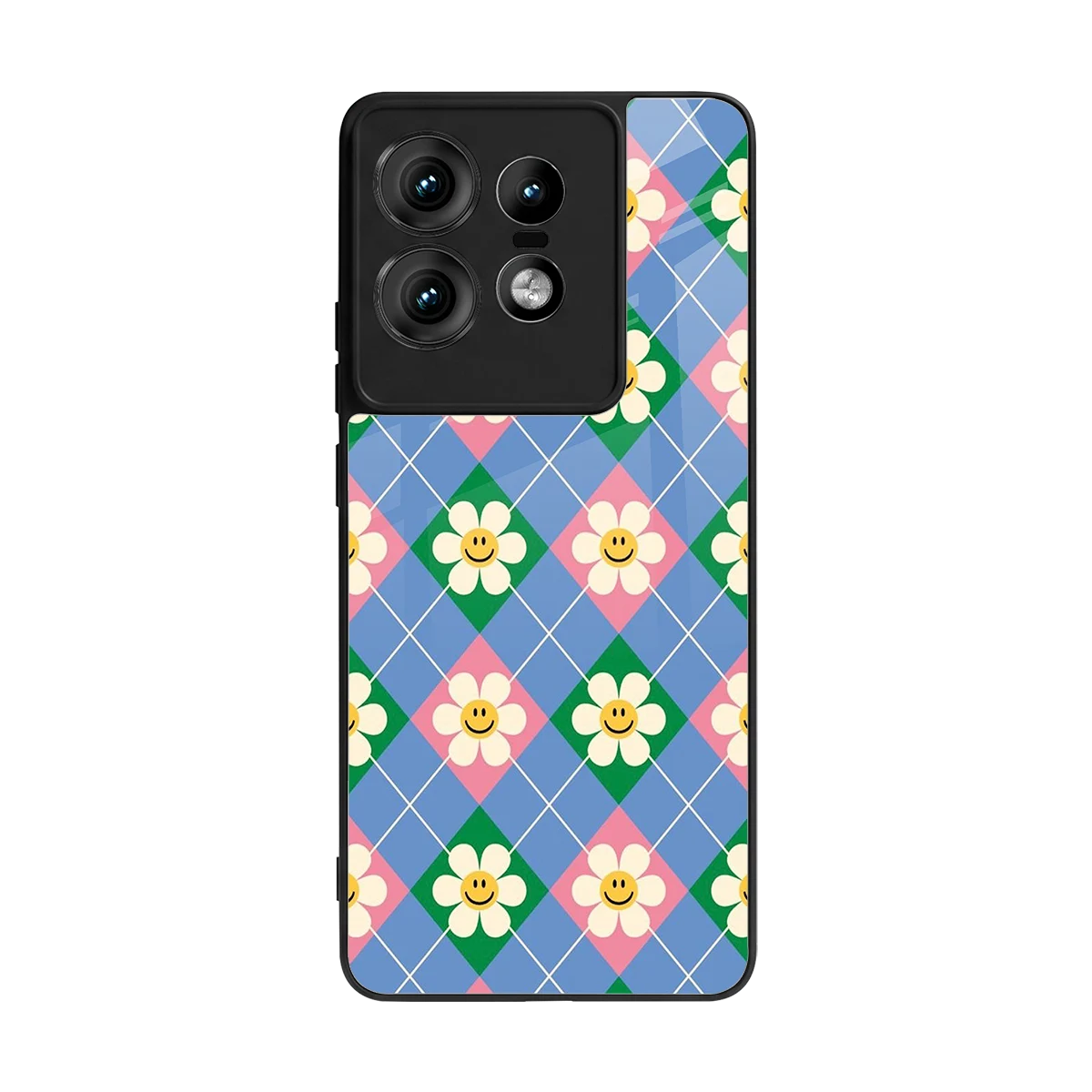 Joy Petals back phone cover | glass case for motorola edge 50 pro