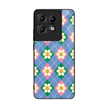 Joy Petals back phone cover | glass case for motorola edge 50 pro