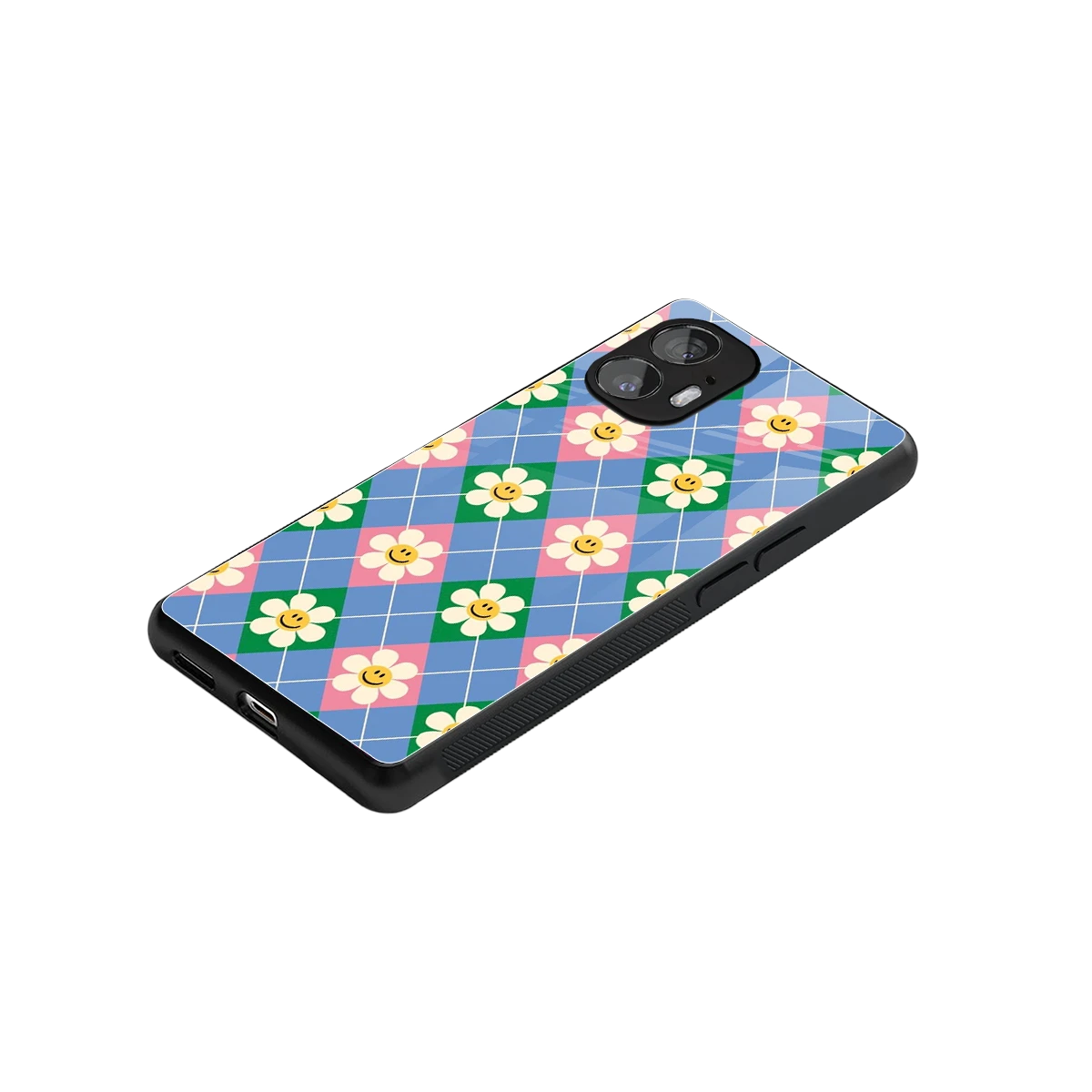 Joy Petals stylish phone case for nothing phone 2 | glossy glass and slim fit