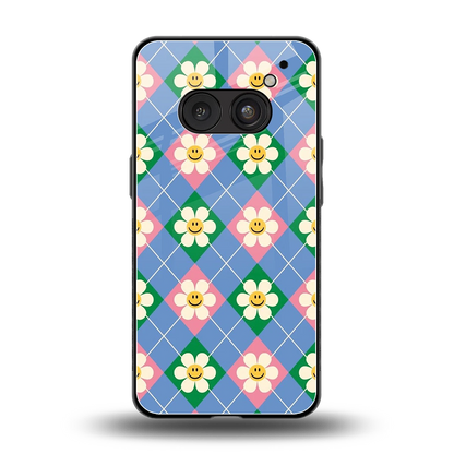 Joy Petals back phone cover | glass case for nothing phone 2a plus