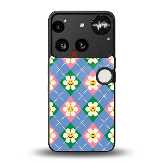 Joy Petals back phone cover | glass case for nothing phone 3