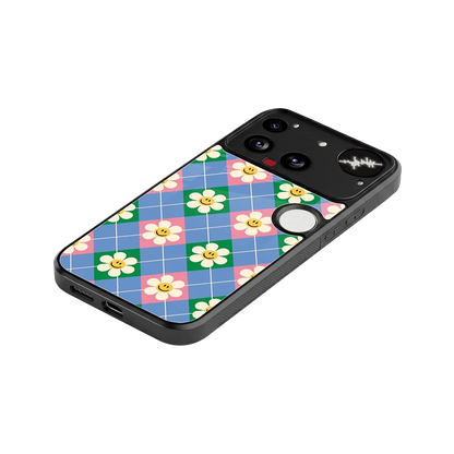 Joy Petals stylish phone case for nothing phone 3 | glossy glass and slim fit