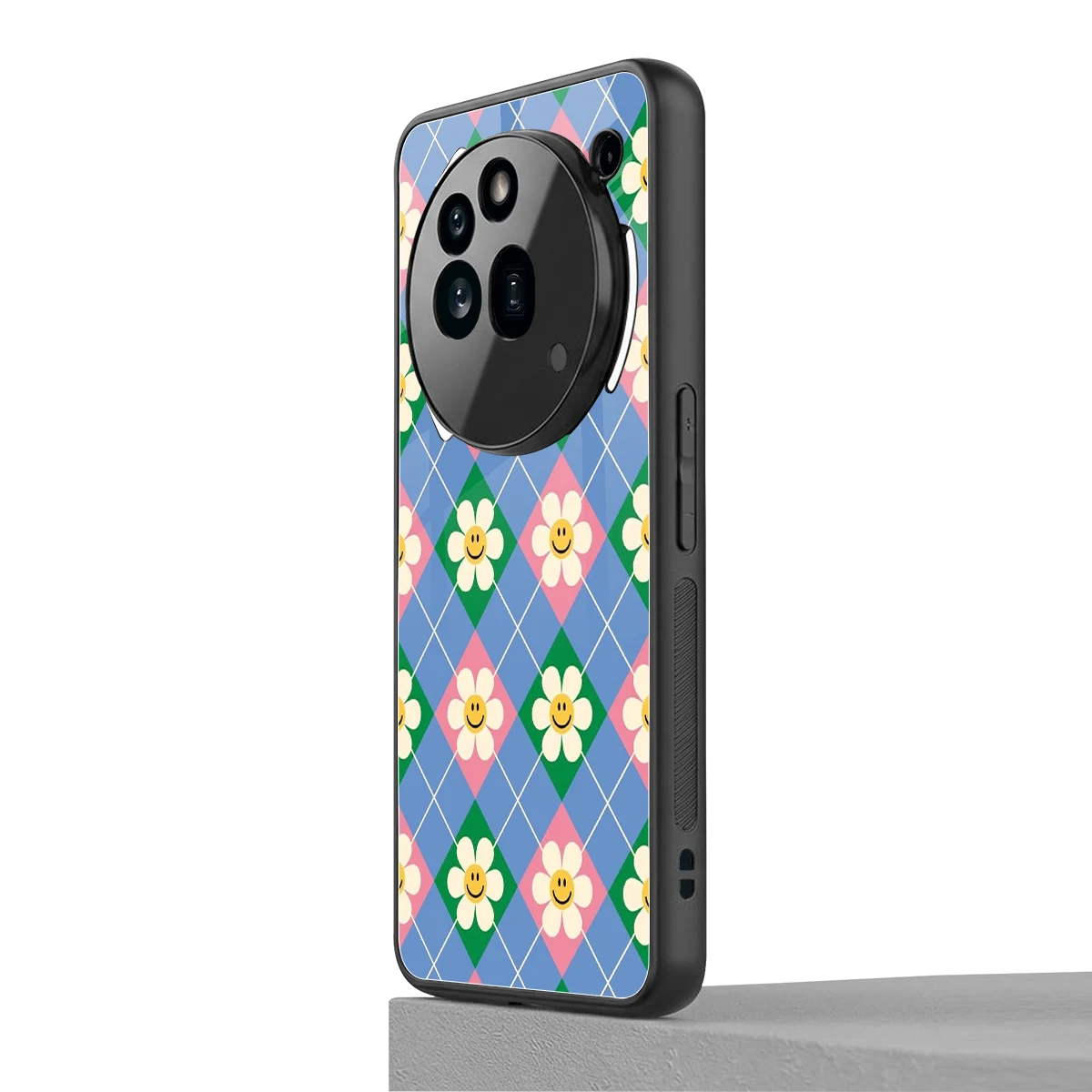 Joy Petals nothing phone 3a pro mobile cover | shockproof glass phone case