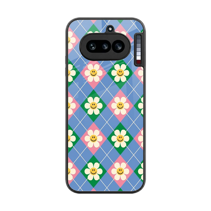 Joy Petals back phone cover | glass case for nothing phone 4a